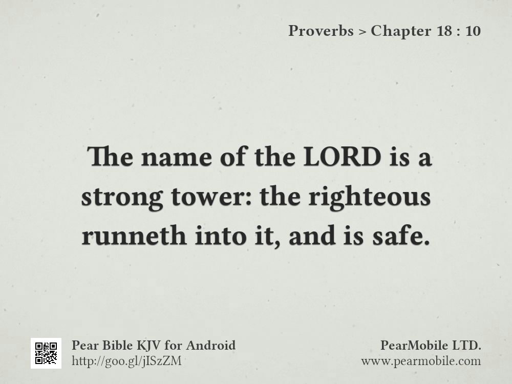 Proverbs, Chapter 18:10